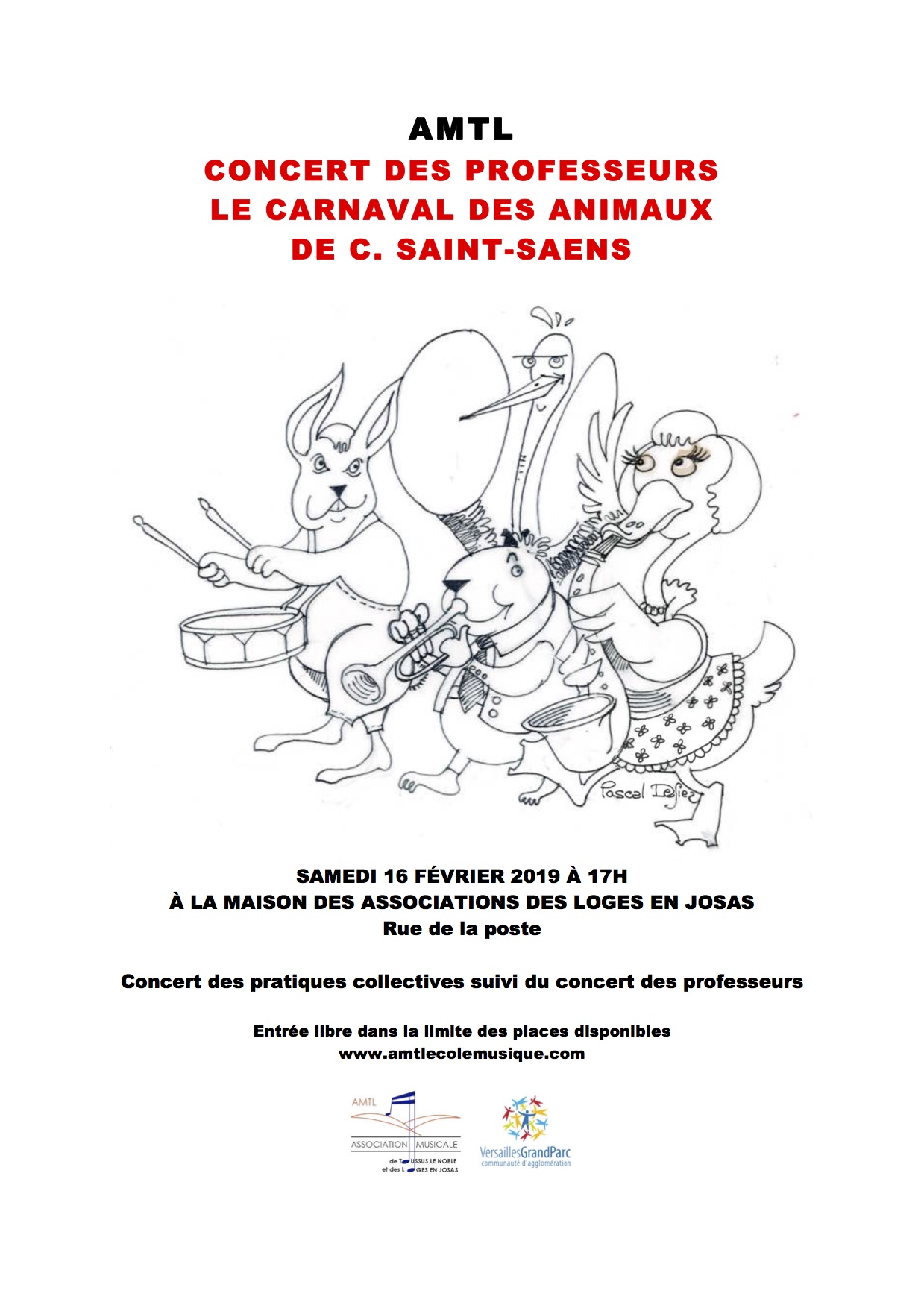 affiches concert 16 février 2019